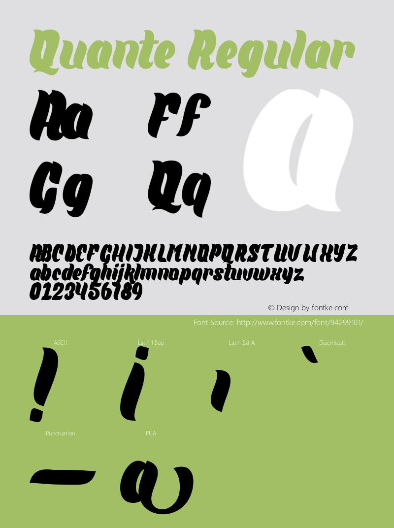 Quante Version 1.00;January 6, 2021;FontCreator 12.0.0.2539 64-bit Font Sample