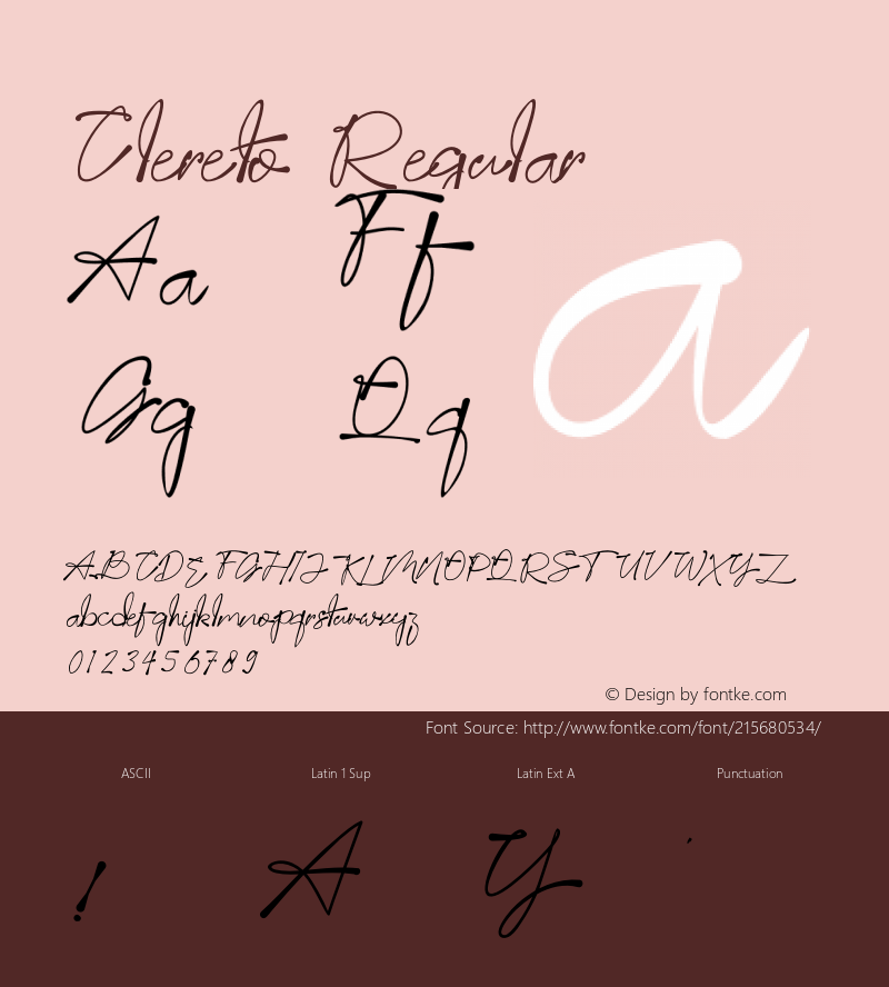Clereto Version 1.022;Fontself Maker 3.5.7图片样张