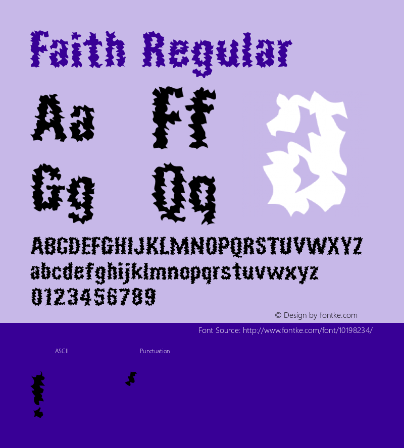 Faith Regular 001.000 Font Sample