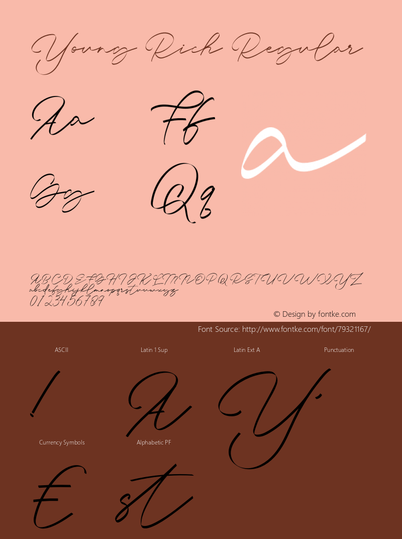 Young Rich Version 1.020;Fontself Maker 3.5.1 Font Sample