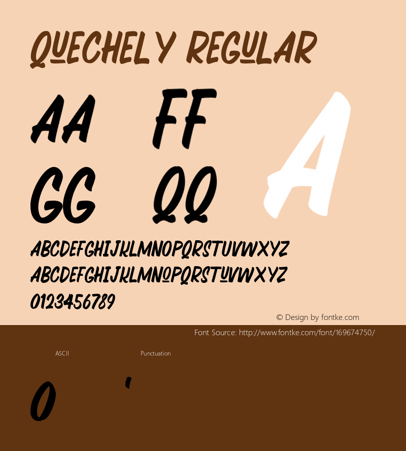 Quechely-Regular Version 1.000图片样张