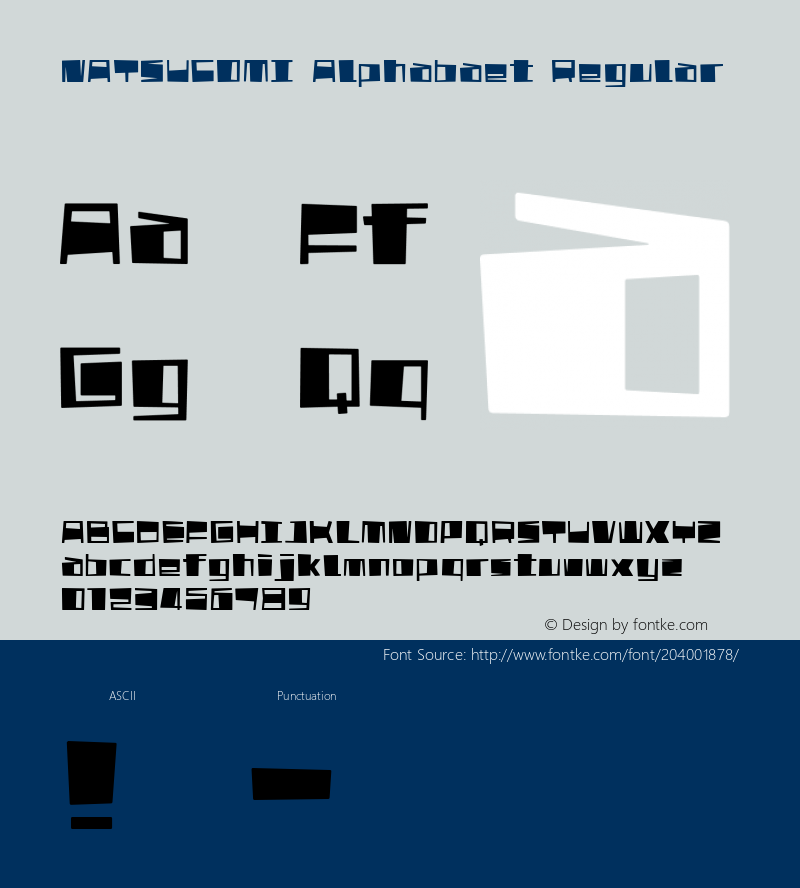 NATSUCOMI Alphabaet Macromedia Fontographer 4.1J 03.5.24图片样张