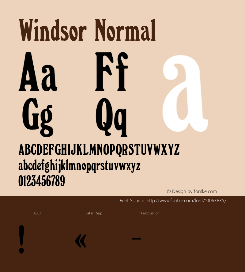 Windsor Normal 3.1 Font Sample