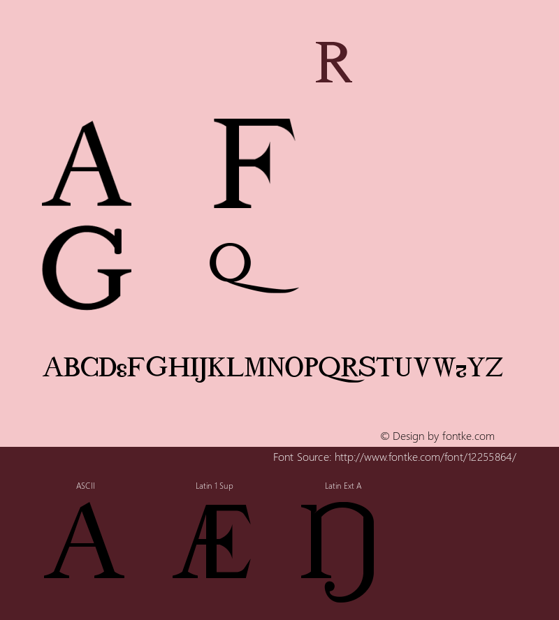 drmdozsc11 Regular Version 001.001 Font Sample