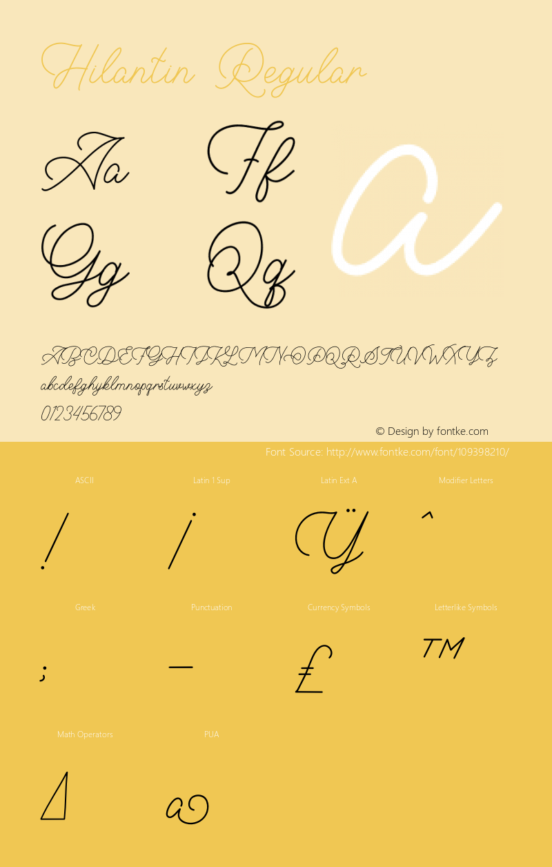 Hilantin Version 1.00;February 11, 2021;FontCreator 12.0.0.2545 64-bit Font Sample