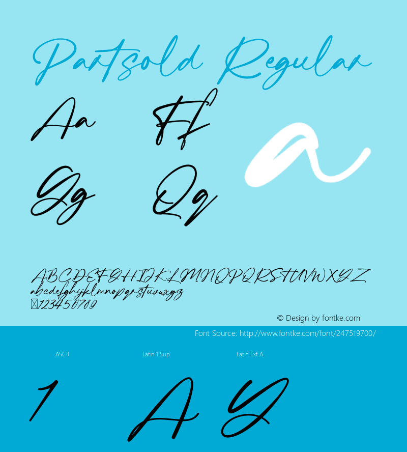 Partsold Version 1.030;Fontself Maker 3.5.8图片样张