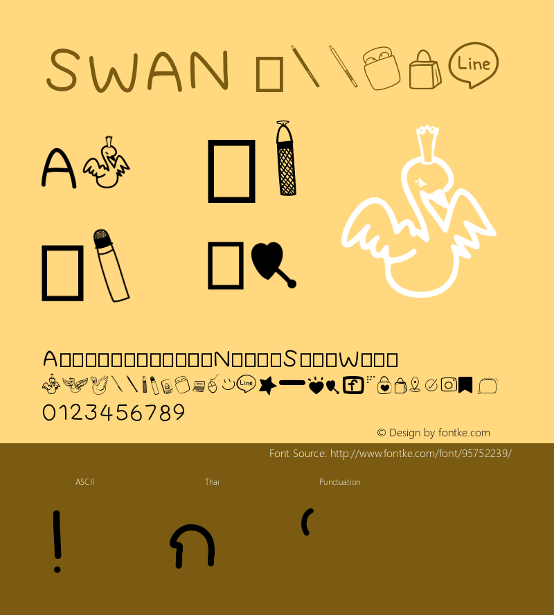 SWAN Version 001.000 Font Sample