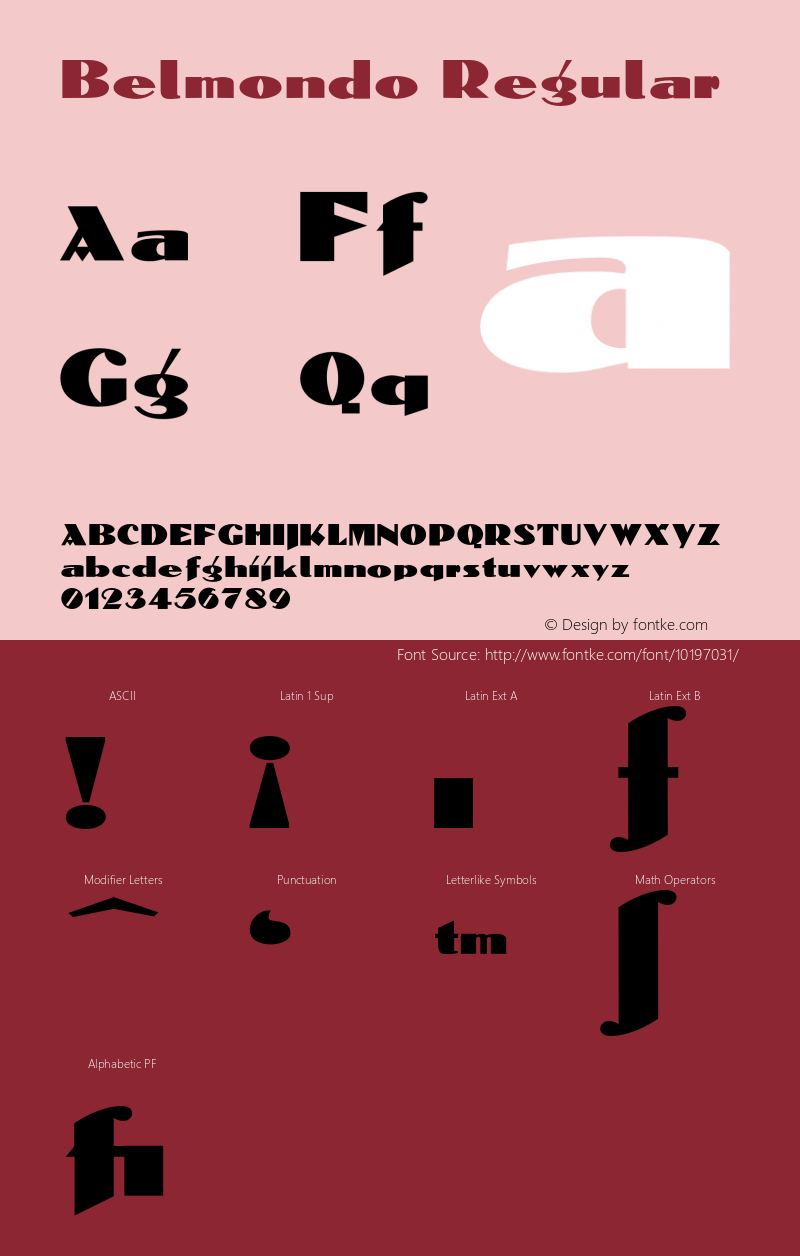 Belmondo Regular 001.000 Font Sample