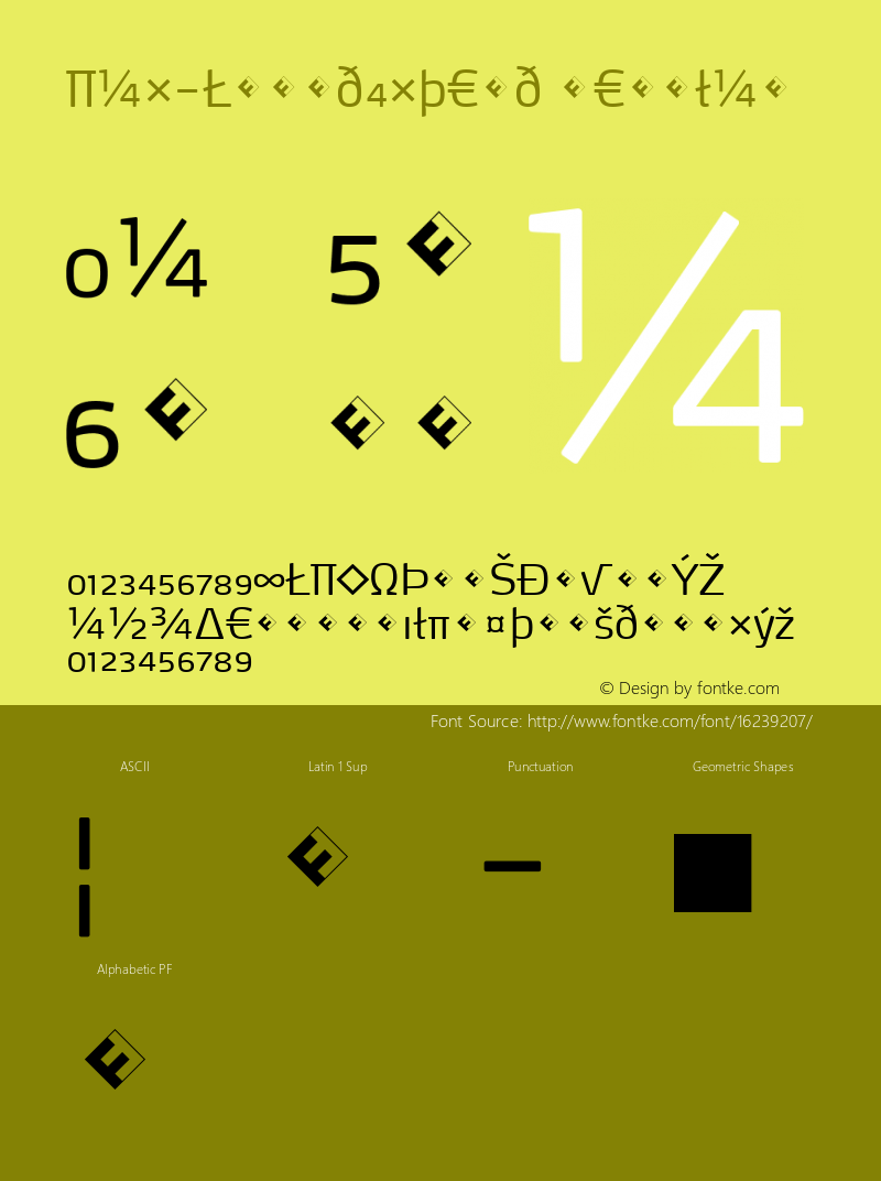 Max-LightExpert Regular 4.460 Font Sample