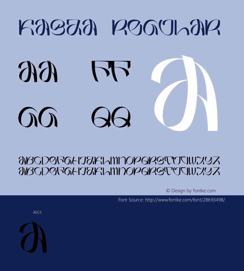 Kasja Version 1.00;March 5, 2019;FontCreator 11.5.0.2427 64-bit Font Sample