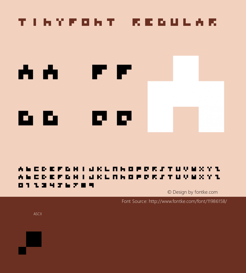 TINYFONT Regular 1.0 Font Sample