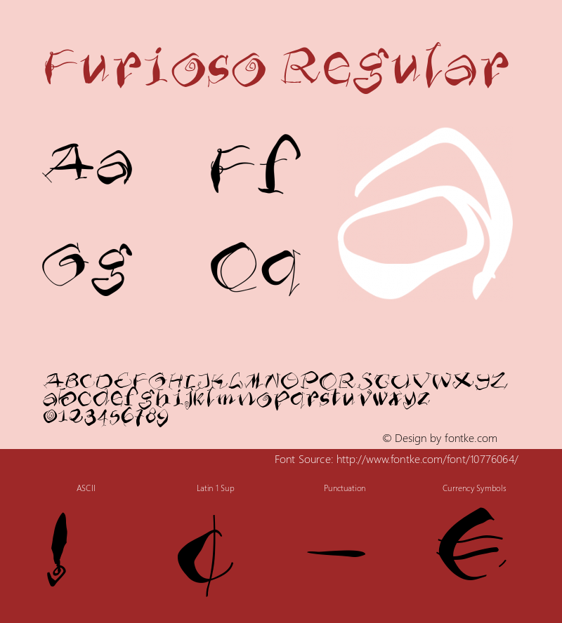 Furioso Regular 1.0 Font Sample