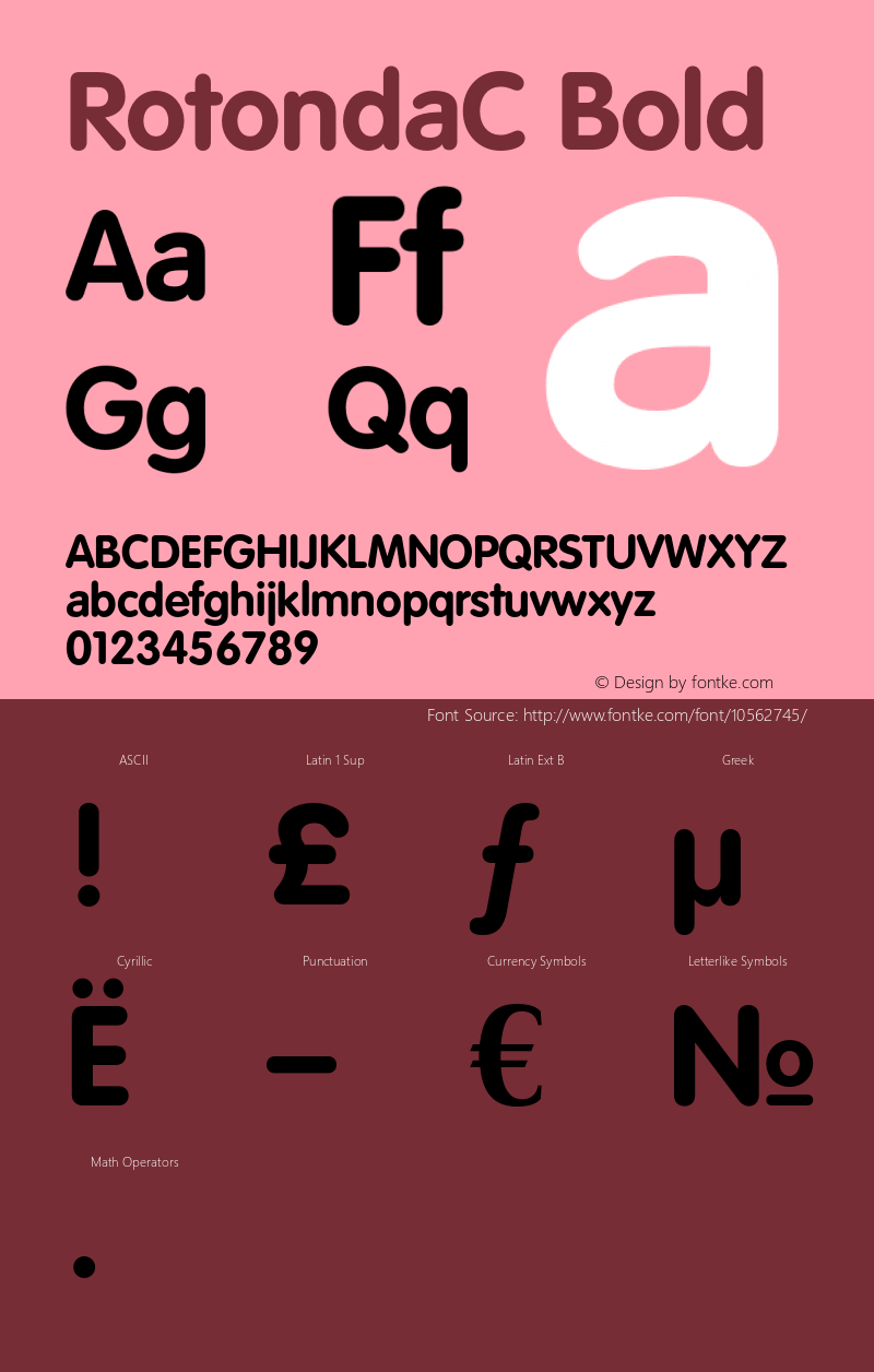 RotondaC Bold OTF 1.0;PS 001.000;Core 116;AOCW 1.0 161 Font Sample