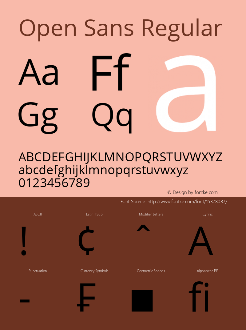 Open Sans Regular Version 1.001;PS 001.001;hotconv 1.0.70;makeotf.lib2.5.58329 Font Sample