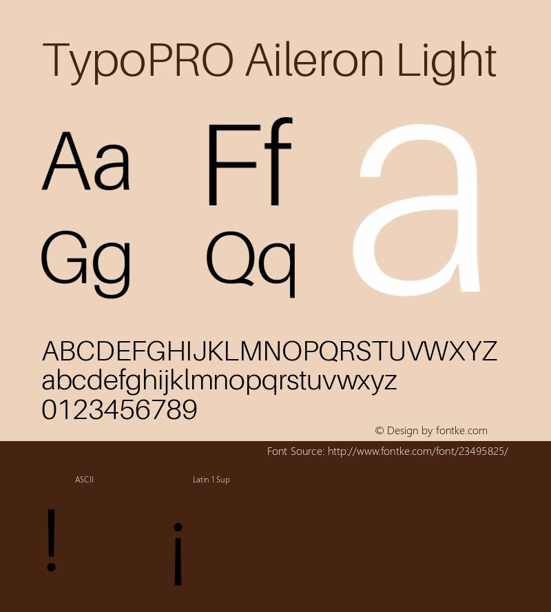 TypoPRO Aileron Light Version 1.102;PS 001.102;hotconv 1.0.70;makeotf.lib2.5.58329 Font Sample