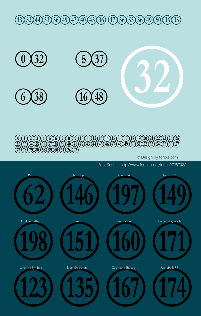 NumberpileReversed-Regular Version 3.101 Font Sample