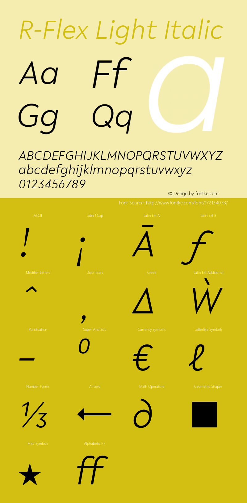 R-Flex Light Italic 1.003图片样张