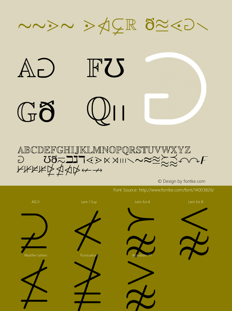 ssmsbm6 Regular Version 001.001 Font Sample