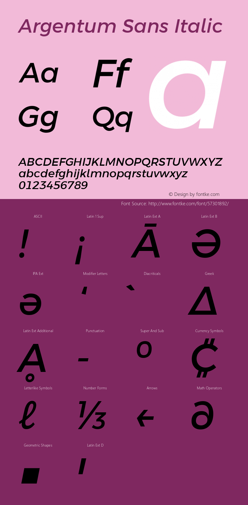 Argentum Sans Italic Version 2.60;March 4, 2020;FontCreator 12.0.0.2522 64-bit; ttfautohint (v1.8.3) Font Sample