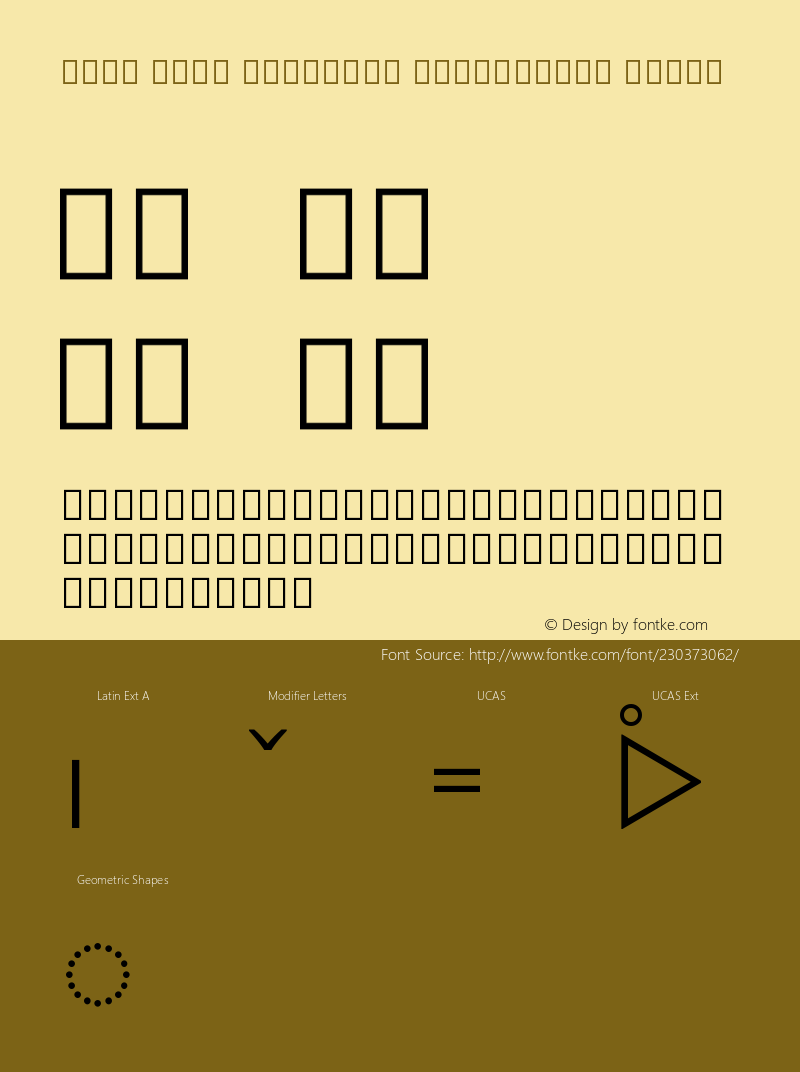 Noto Sans Canadian Aboriginal Light Version 2.001图片样张