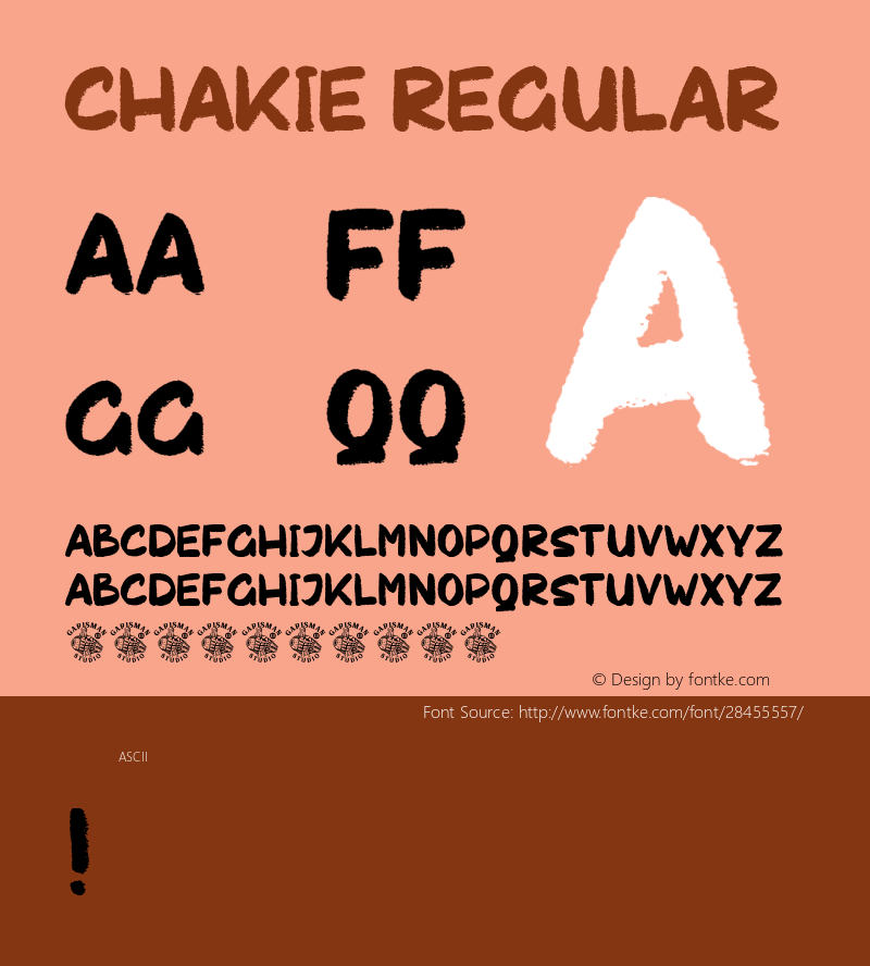 Chakie  Font Sample