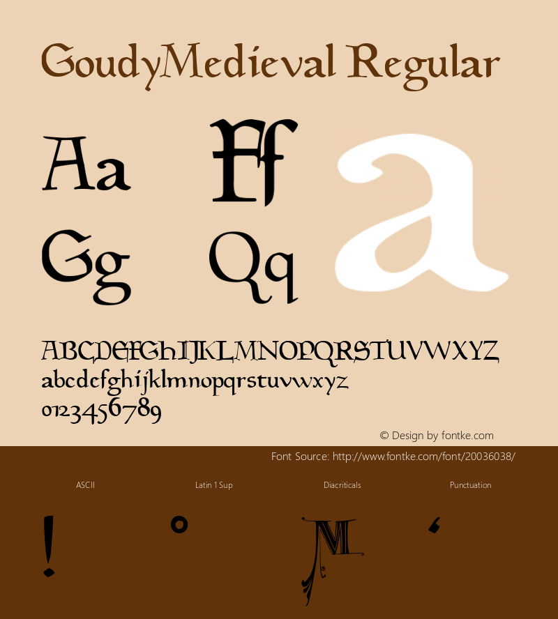 GoudyMedieval Altsys Metamorphosis:5/3/93 Font Sample