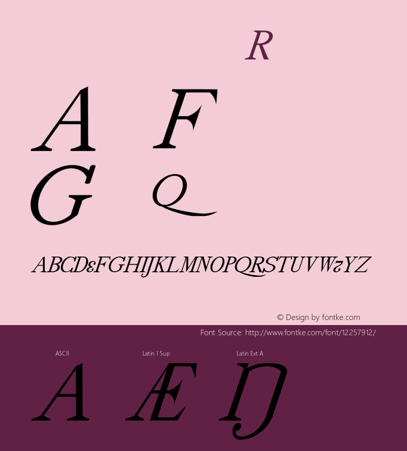 drmdozittc17 Regular Version 001.001 Font Sample