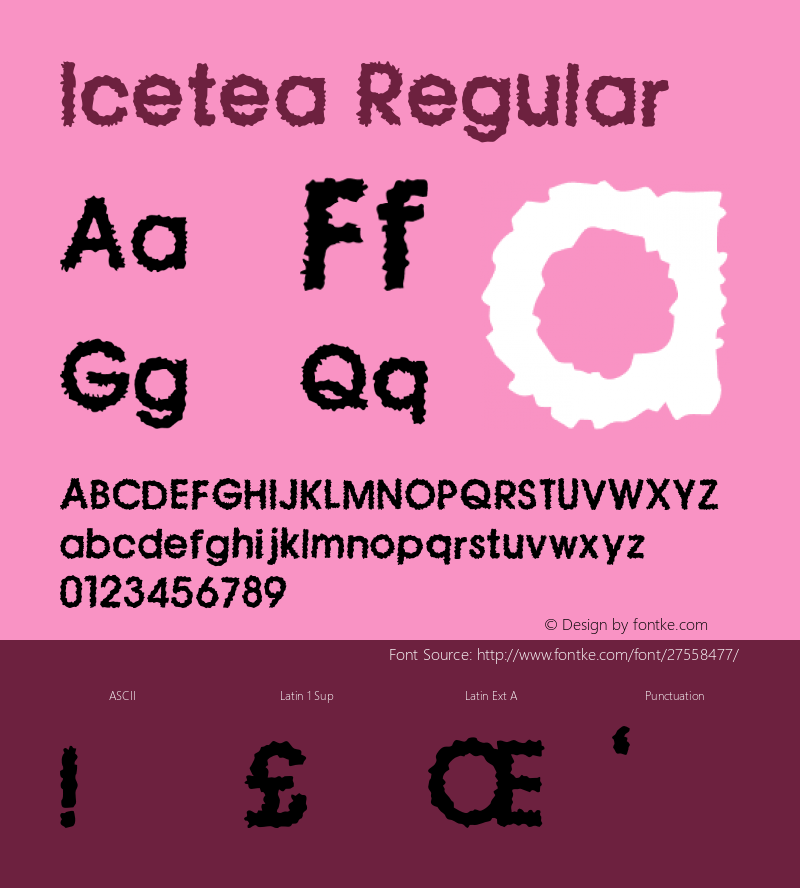 Icetea Version 1.000;PS 001.001;hotconv 1.0.56 Font Sample