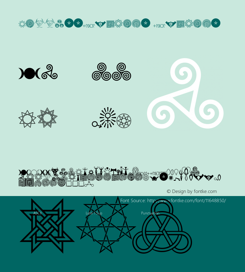 GoddessSymbols Symbols Version 1.100 Font Sample