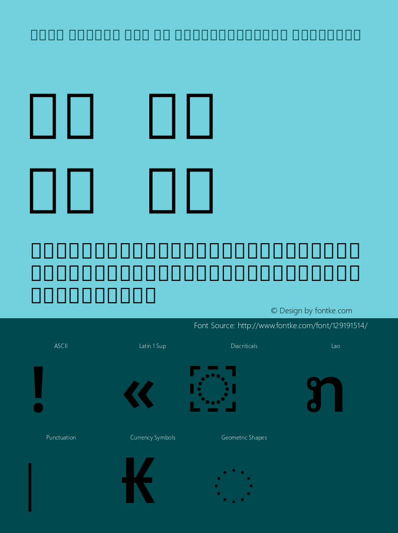 Noto Looped Lao UI SemiCondensed SemiBold Version 1.00; ttfautohint (v1.8.3) -l 8 -r 50 -G 200 -x 14 -D lao -f none -a qsq -X 