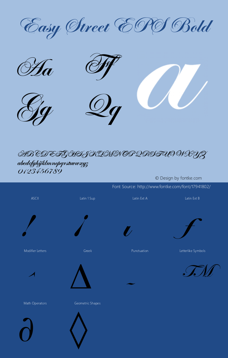 Easy Street EPS Bold Macromedia Fontographer 4.1.3 5/12/01 Font Sample