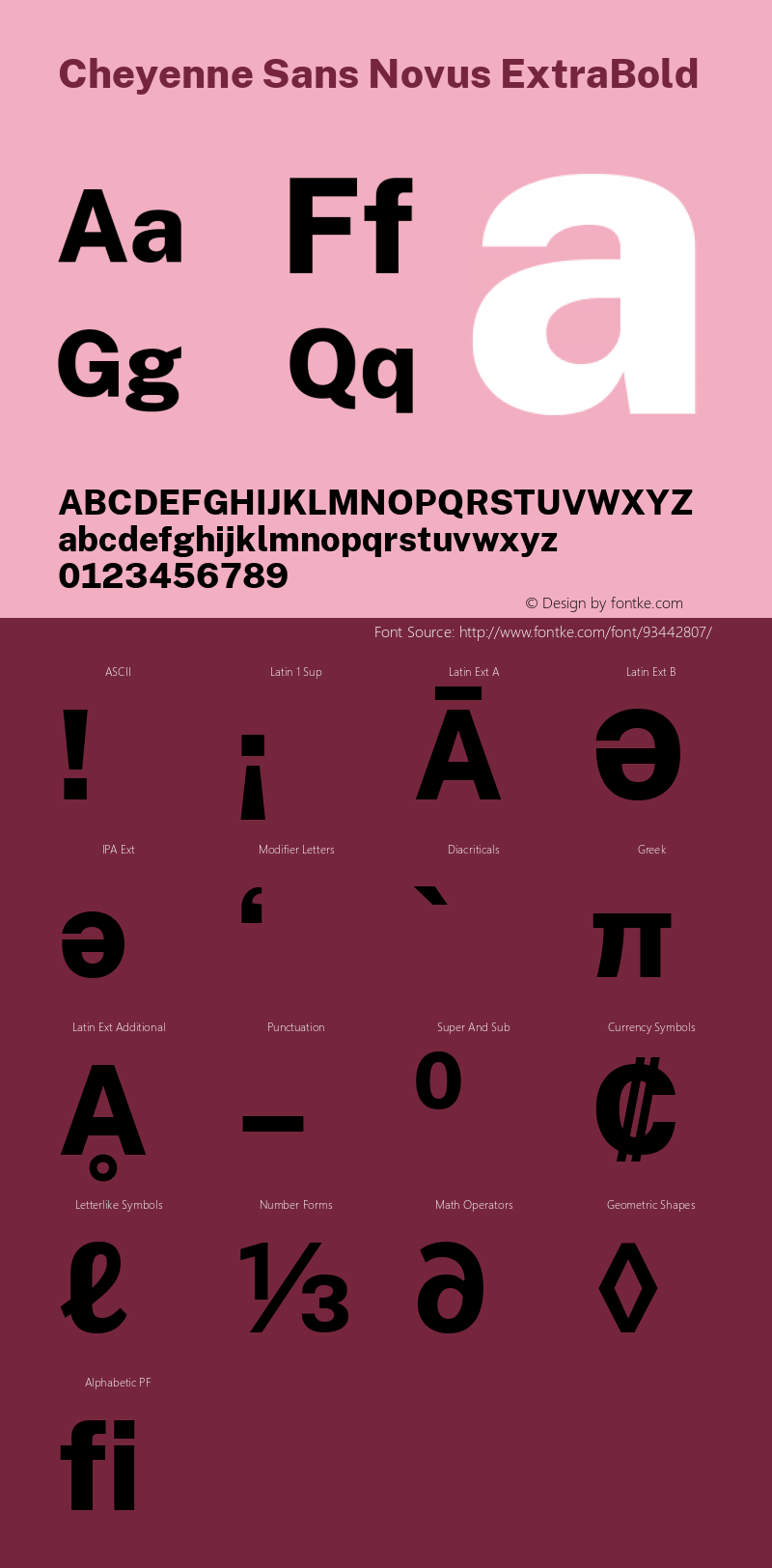 Cheyenne Sans Novus ExtraBold Version 1.007;November 28, 2020;FontCreator 13.0.0.2655 64-bit Font Sample