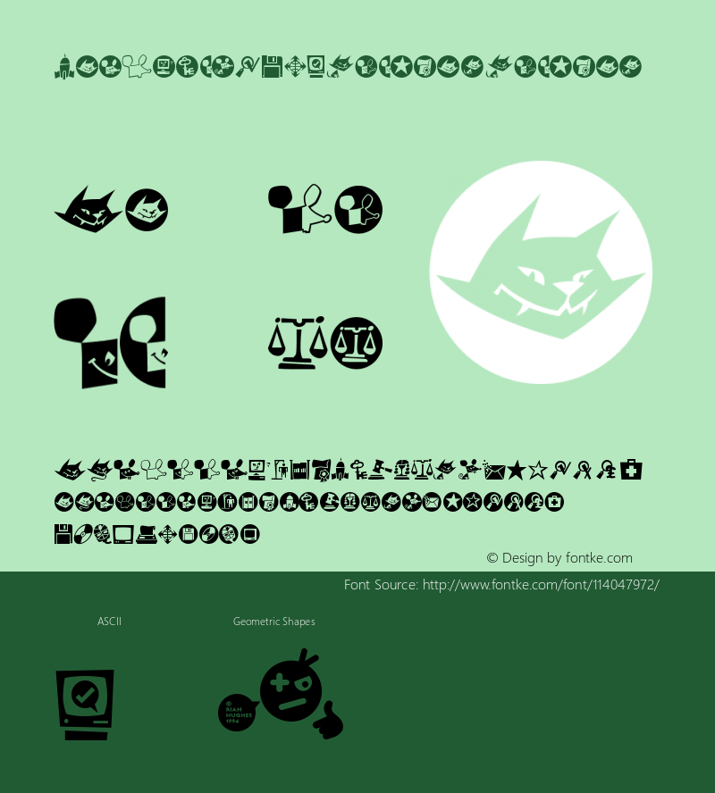 Mac Dings W05 Regular Version 2.00 Font Sample