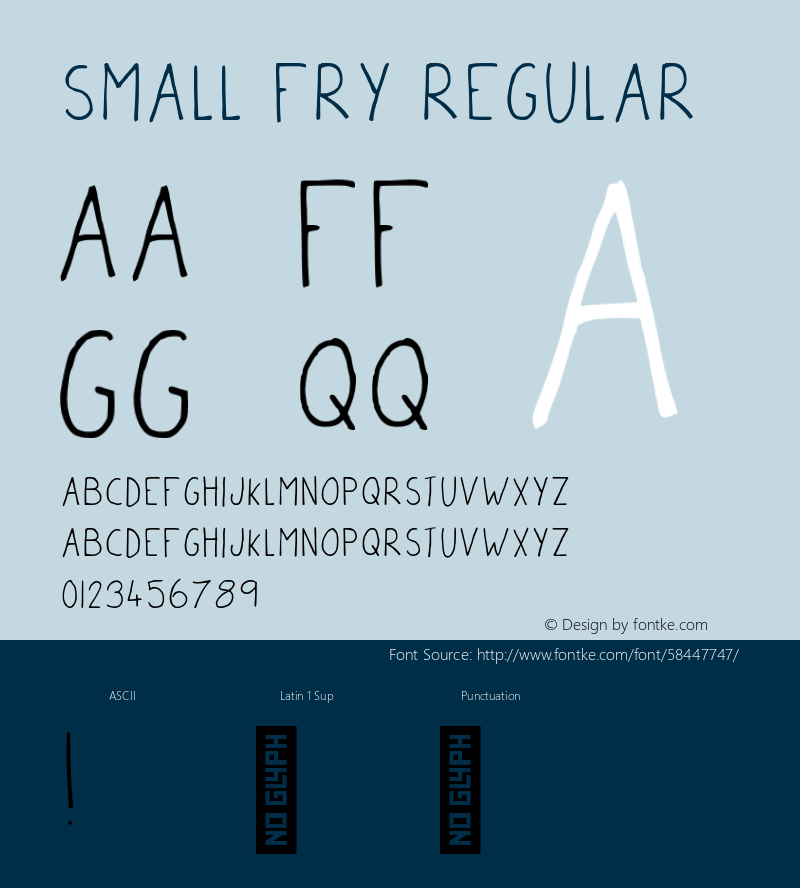 Small Fry Regular Version 1.000 Font Sample