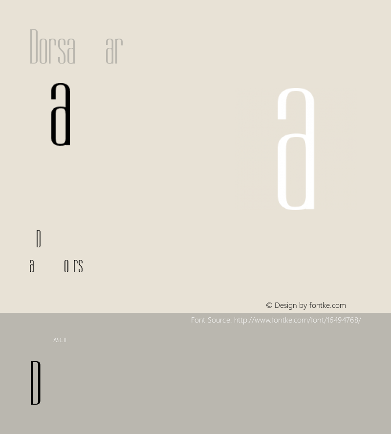 Dorsa Regular Version 1.002 Font Sample