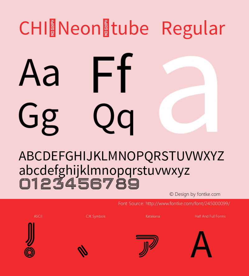 CHI_Neon-tube Version 1.002;hotconv 1.0.109;makeotfexe 2.5.65596图片样张