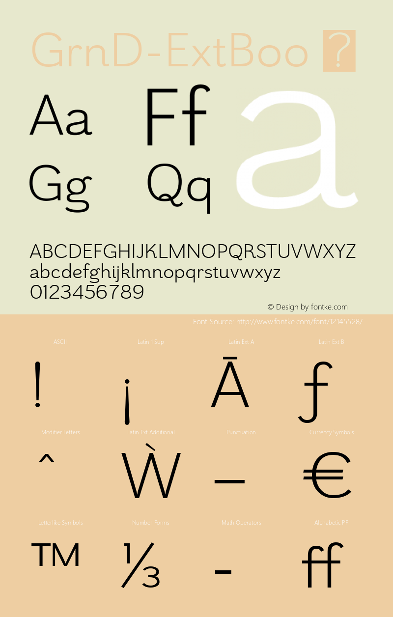 GrnD-ExtBoo ☞ Version 1.000;com.myfonts.insigne.grenale-2.ext-book.wfkit2.457W Font Sample