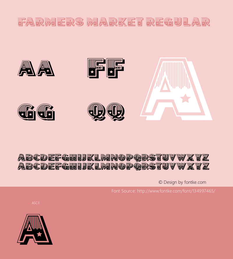 Farmers Market Regular Version 1.000 Font Sample