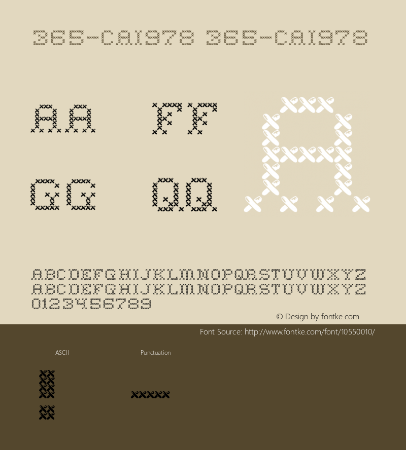 365-CAI978 365-CAI978 Version 3.0 Font Sample