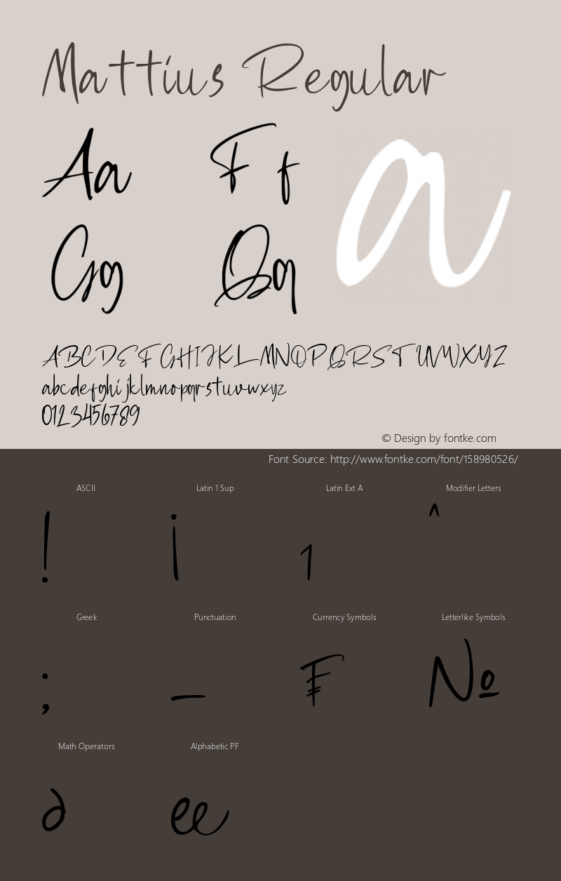 Mattius Version 1.00;May 20, 2021;FontCreator 11.5.0.2427 32-bit Font Sample