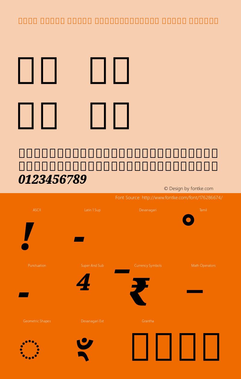 Noto Serif Tamil SemiCondensed Black Italic Version 2.001图片样张