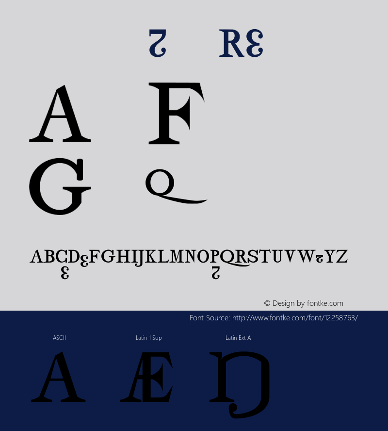 drmdozbx10 Regular Version 001.001 Font Sample