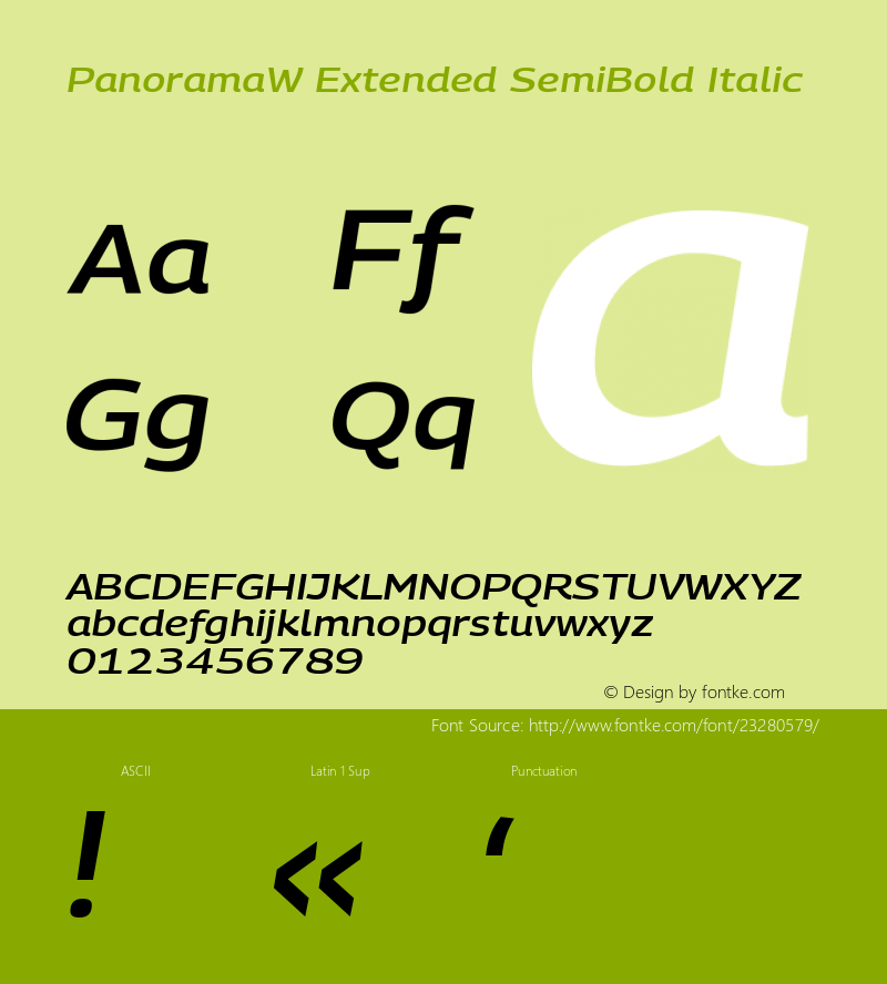 PanoramaW Extended Light Bold Italic Version 1.001;PS 1.1;hotconv 1.0.72;makeotf.lib2.5.5900; ttfautohint (v0.92) -l 8 -r 50 -G 200 -x 14 -w 