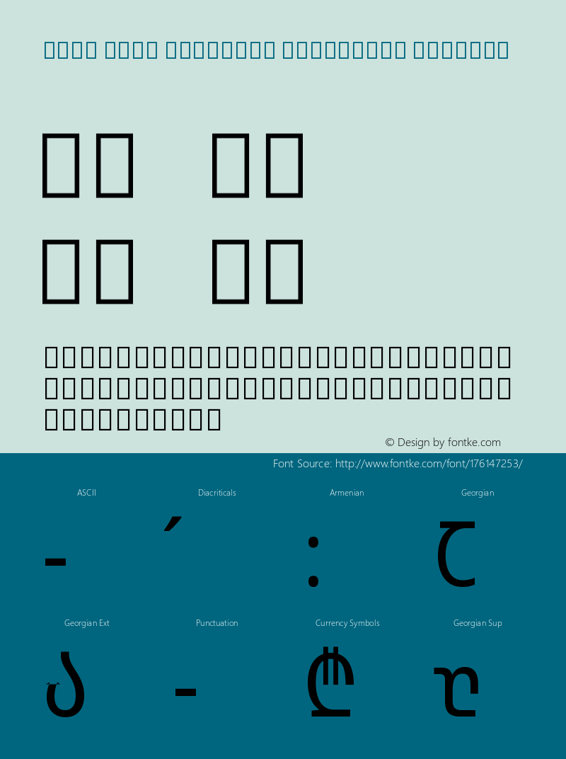 Noto Sans Georgian Condensed Regular Version 2.001图片样张