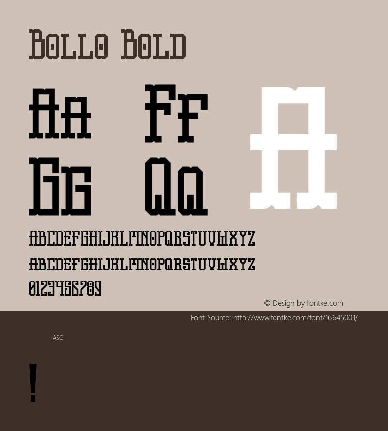 Bollo Bold Unknown Font Sample