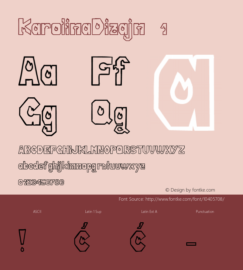 KarolinaDizajn 1 Macromedia Fontographer 4.1 31.5.2011 Font Sample