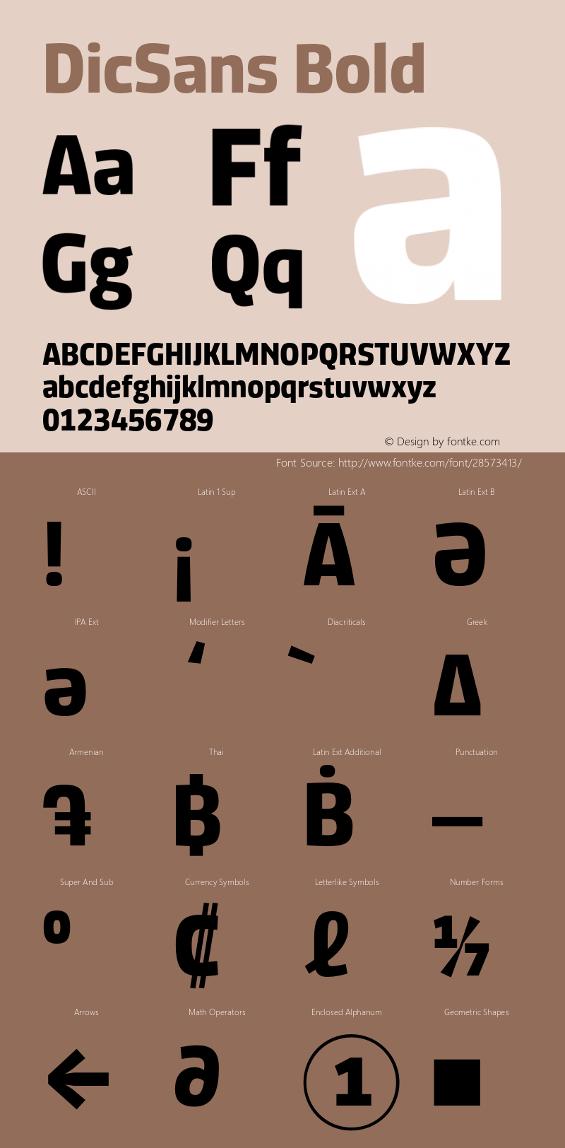 DicSans Bold Version 5.000;PS 4.0;hotconv 1.0.86;makeotf.lib2.5.63406 Font Sample