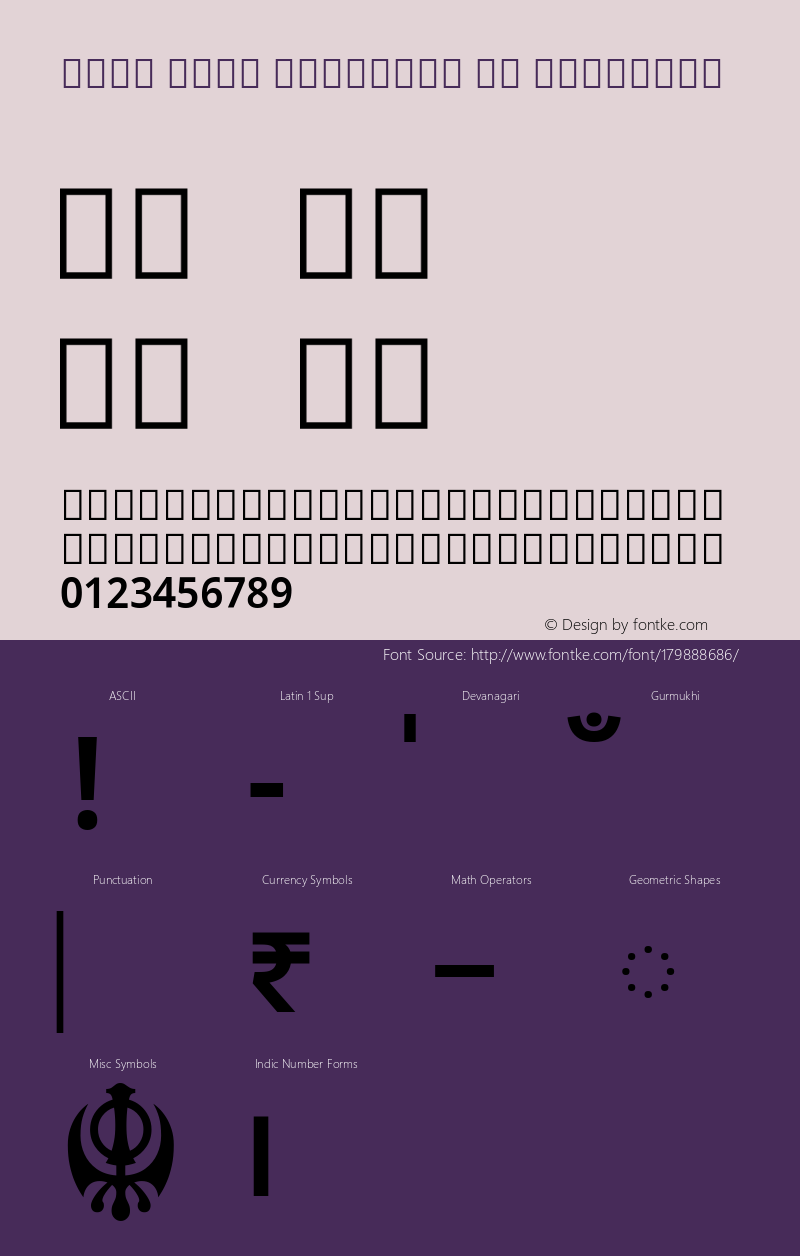 Noto Sans Gurmukhi UI SemiBold Version 2.001; ttfautohint (v1.8.4) -l 8 -r 50 -G 200 -x 14 -D guru -f none -a qsq -X 