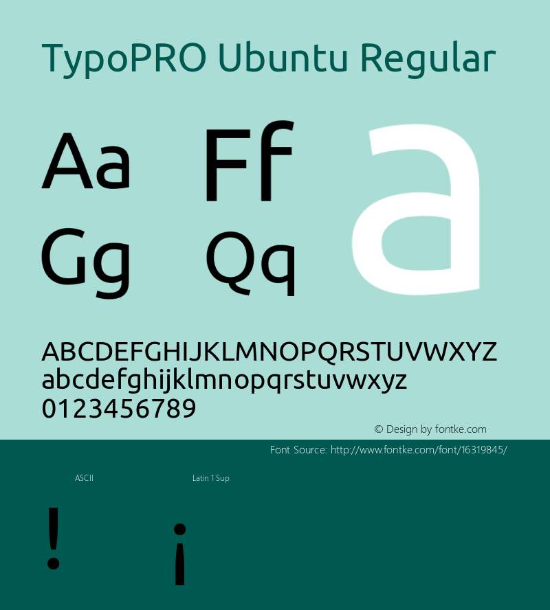 TypoPRO Ubuntu Regular 0.83 Font Sample