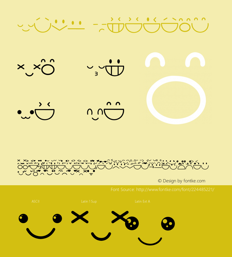 Emot Version 1.001;Fontself Maker 3.5.4图片样张